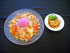 海の幸の冷やし麺