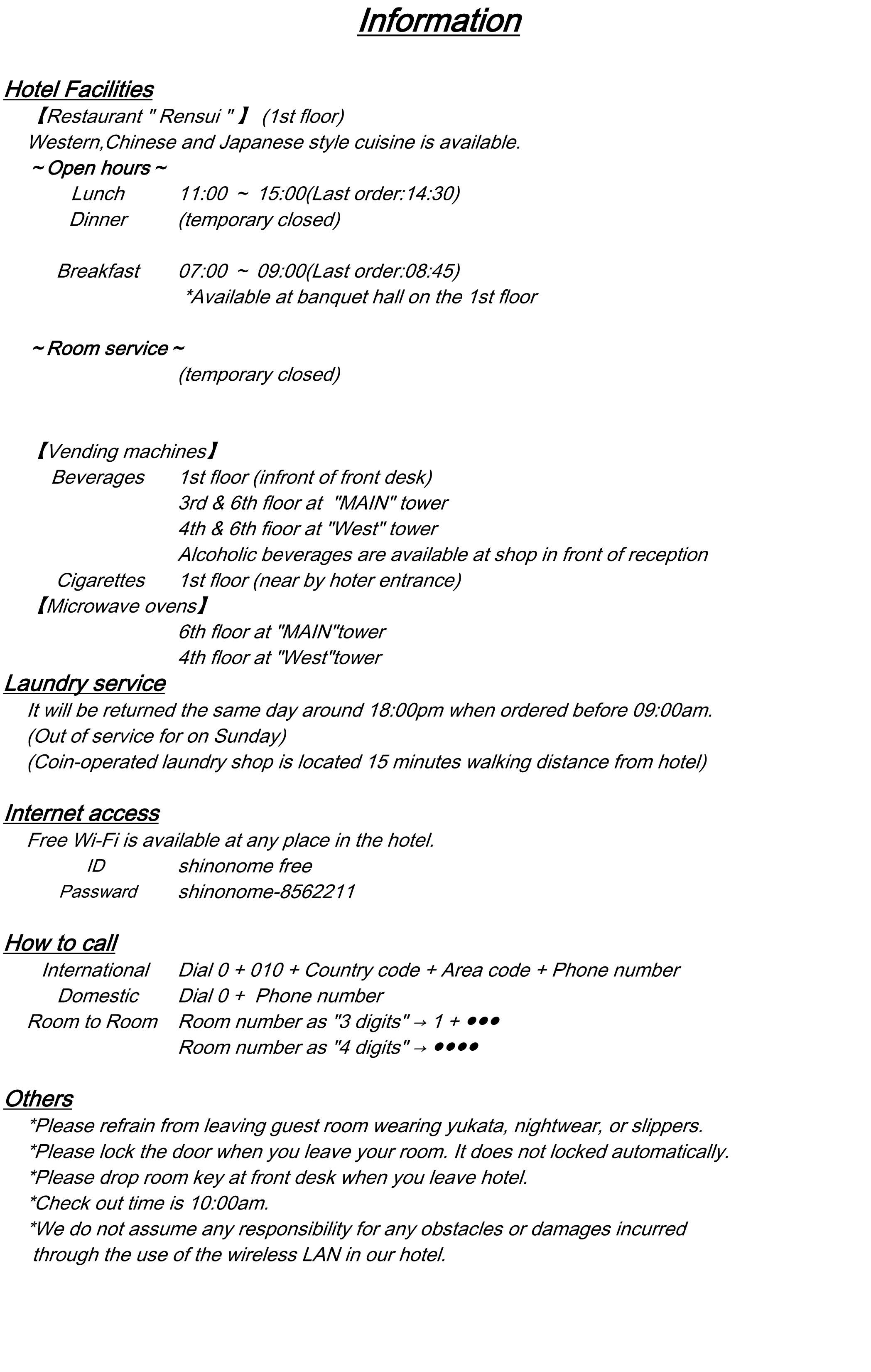 information
